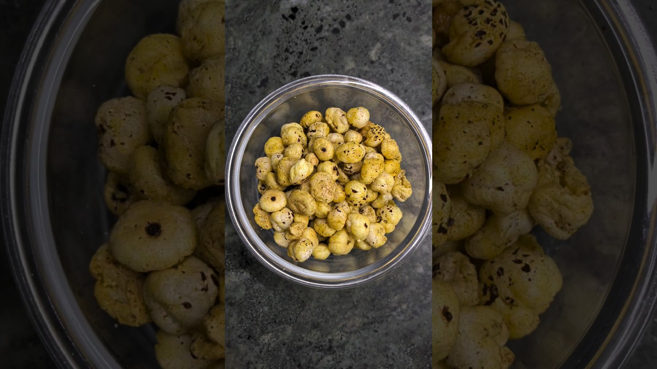 chatpata salt roasted Makhana Taste with khushboo 