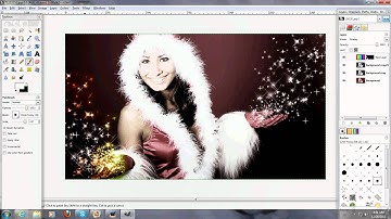 GIMP Tutorial : Sparkles Shadows And Names!