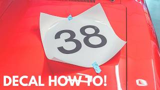 How to apply vinyl decals on your racecar