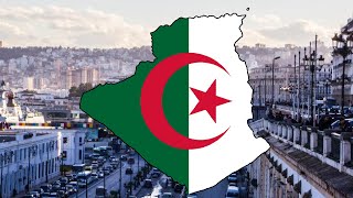 Algeria Flag Map