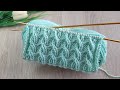 İki şiş kolay örgü yelek model anlatımı ✅️Eays knitting crochet patterns