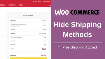 How to Hide  Woocommerce Shipping Methods if Free Shipping Applied (Hindi)