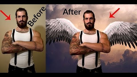 How To Add Wings In Adobe Photoshop CS6 2019.