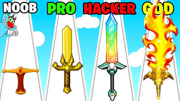 NOOB vs PRO vs HACKER | In Sword Maker | With Oggy And Jack | Rock Indian Gamer |