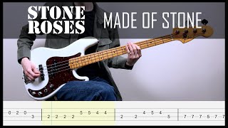 The Stone Roses - Made Of Stone (Bass Cover + Play-Along Tabs)