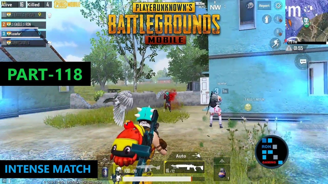 PUBG MOBILE GAMEPLAY | INTENSE MATCH CHICKEN DINNER - YouTube