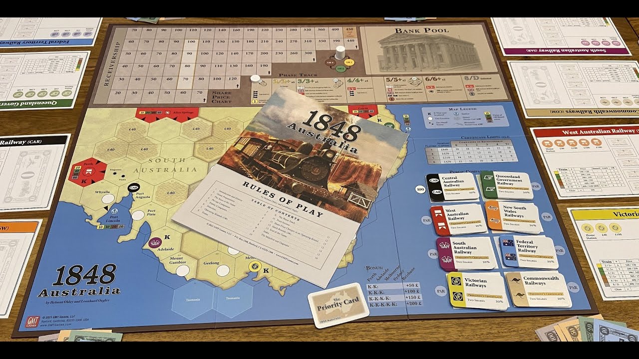 1848 Australia – game mechanics explained! – The Boardgames Chronicle