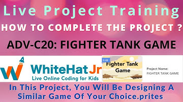 WhiteHat Jr [Live 1:1 Online Coding Class] How to Complete Project on code.org I ADV-C20 FIGHTER