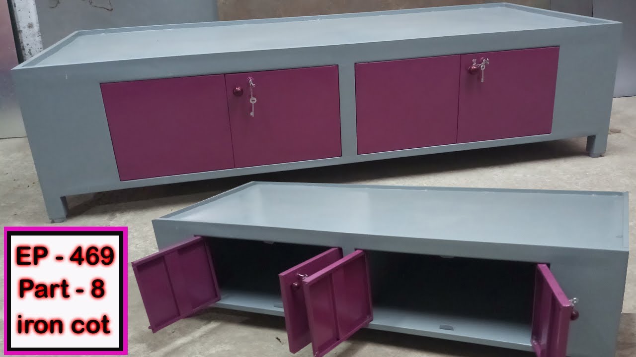 Steel storage divan iron box divan ms divan cot metal divan bed