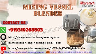 Industrial Mixing Vessel Blender Pharmaceutical Cosmetic Applications