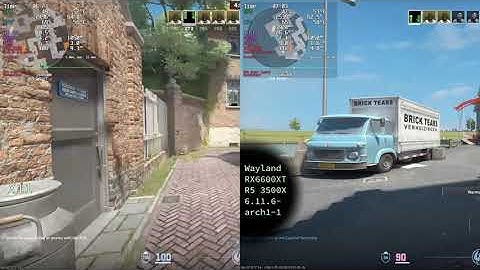 CS2 x11 vs Wayland comparison Arch Linux Gaming Full HD