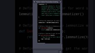 python chatbot code #chatgpt #chatgptexplained #python #pythontutorial
