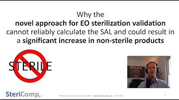 Concerns reg. the novel EO sterilization validation approach (ISO/DIS 11135:2023, B4) - SteriComp