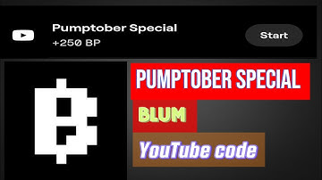 pumptober special Blum YouTube video code 29 October Blum daily video code