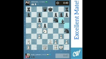 Scandinavian Defense: Mieses-Kotrč Variation. Excellent CheckMate #Bullet #Speedchess