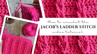 Jacob's Ladder Crochet Stitch Tutorial