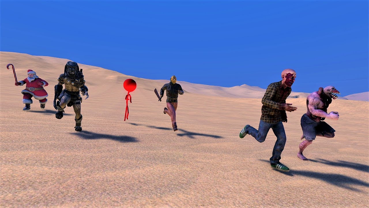 Speed ​​race. Straight course in the desert part 2! | Ultimate Epic Battle Simulator【UEBS】