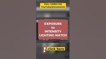 Match lighting: converting light Exposure to Intensity