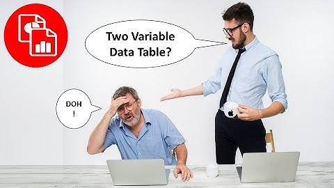 Create a Two Variable Data Table - Excel on Mac