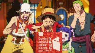 「ワンピース」ルフィらがフードデリバリーを利用？　menuとコラボ「行くぞ、大配達時代！」キャンペーンCM