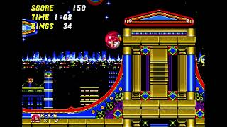 Sonic 2: A Button Only Challenge - Casino Night 2 in 1:48 with Knuckles