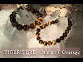 Brown tiger eye stone bracelet benefits meanings  stone of courage  diy jewelry supply