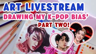 Paint with Me Livestream | another k-pop edition!