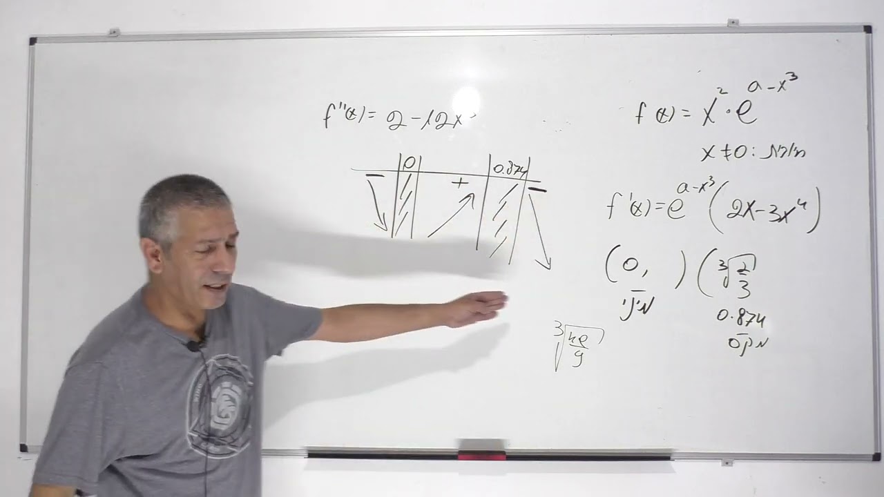 פתרון בגרות 582 קיץ 2022 מועד ב שאלה 4 -חקירת פונקציה מעריכית כולל אינטגרל.