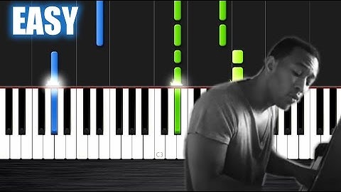 John Legend - All of Me - EASY Piano Tutorial by PlutaX