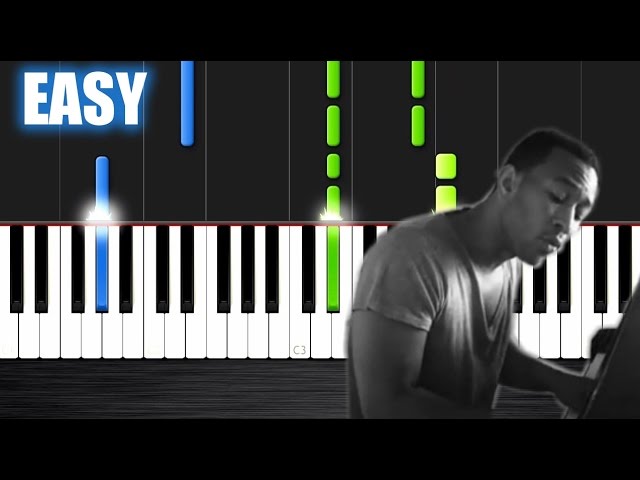 John Legend All Of Me Easy Piano Tutorial By Plutax Youtube