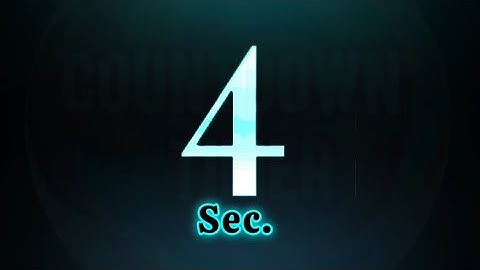 4 Seconds #countdown #timer⏰️ with ticking Sound effects🎶 #shortvideo #videoshorts