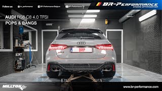 2020 Audi RS6 C8 / Pops & Bangs By BR-Performance / MILLTEK exhaust