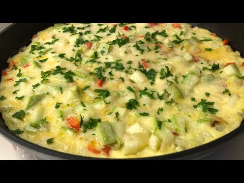 Video: How To Cook A Fluffy Zucchini Omelet In A Pan Quickly And Tasty