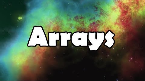 [GameMaker Short] Arrays