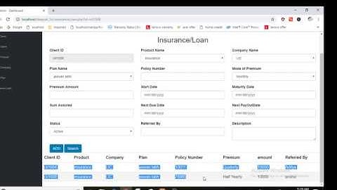 Insurance management system project in PHP
