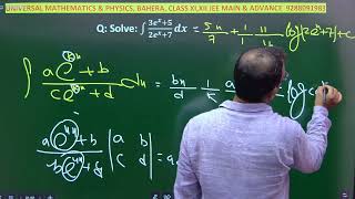 Solve  Solve integration ∫ (3e^x +5)dx/(2e^x+7)