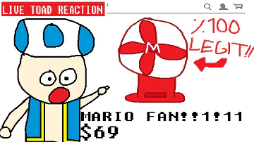 Blue Toad buys a Mario fan on Ebay... [Sprite animation]