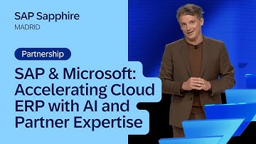 SAP & Microsoft: Accelerating Cloud ERP with AI and Partner Expertise | SAP Sapphire Madrid 2025