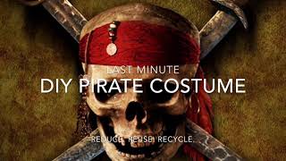 Last Minute DIY pirate costume