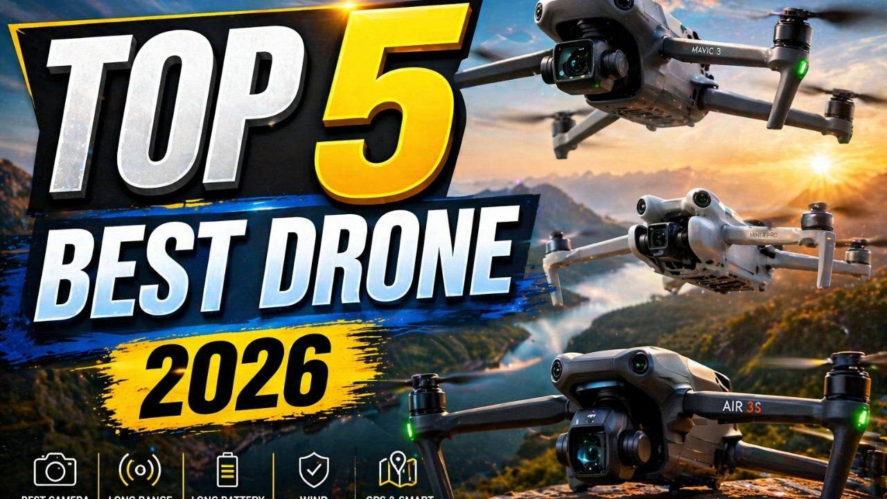 Top 5 Best Drones on Amazon 2026 🚁 | 4K Camera, Long Flight Time & GPS ...