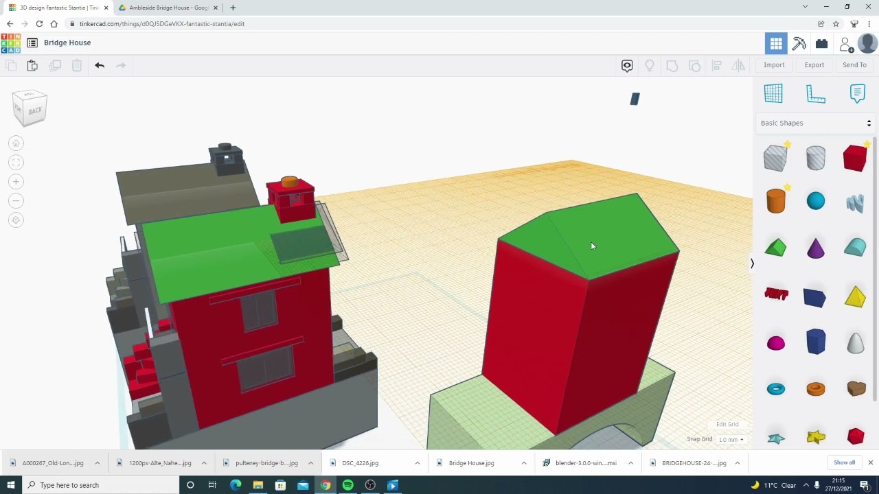 Ambleside Bridge House - Part 1 - Tinkercad Tutorial - YouTube