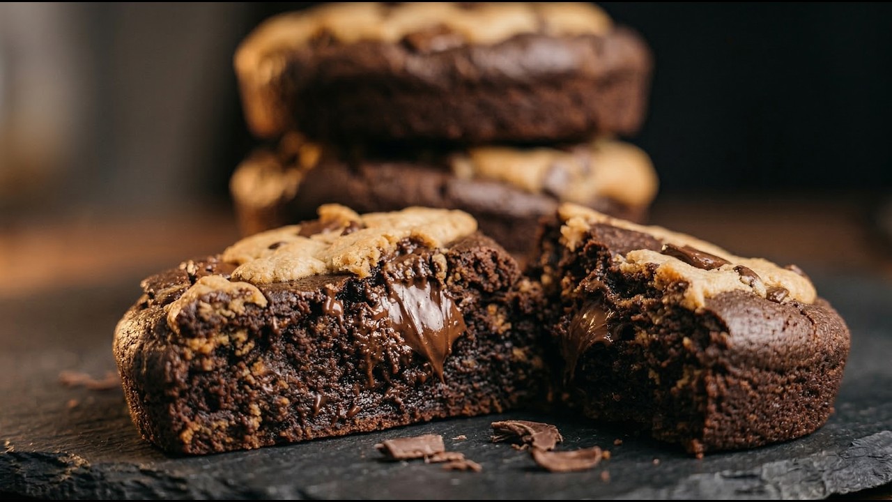Brown Butter Brookies | Fudgy Brownie Cookies ASMR - YouTube