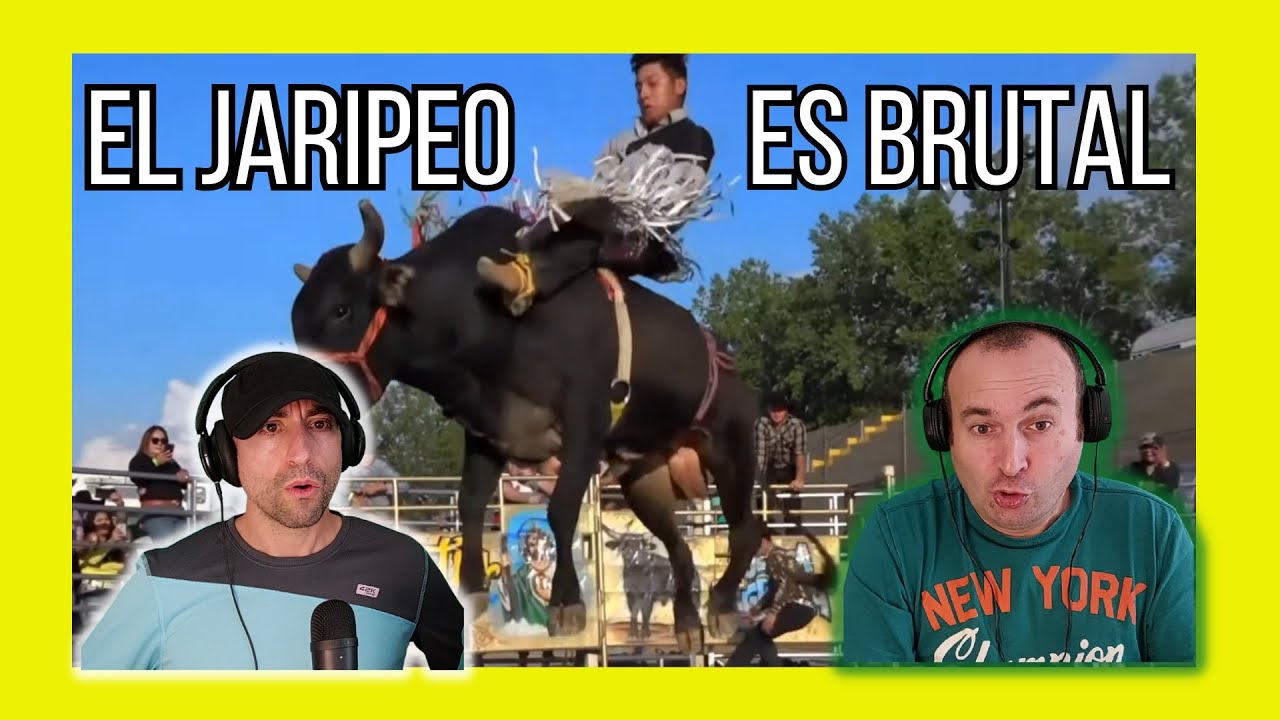 🇪🇸 Españoles reaccionan por primera vez al Jaripeo |Impresionante 🇲🇽.