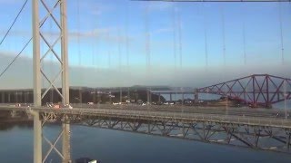 Forth Road Bridge drone footage 12 December 2015