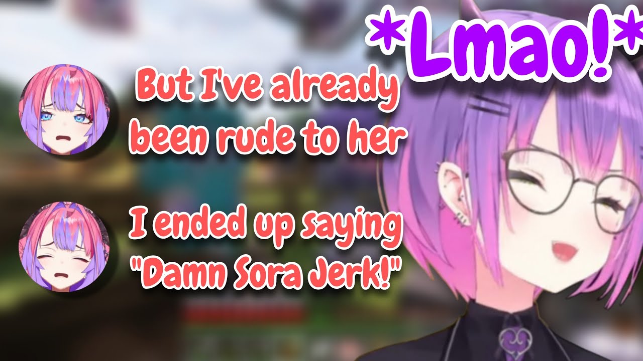 Towa can't hold her laugh when Vivi tells the story about her Trash-talking Sora! [Hololive]