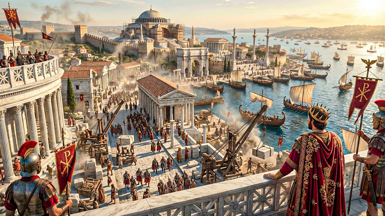 Costantinopoli 330 d.C.: La nuova capitale dell'Impero Romano