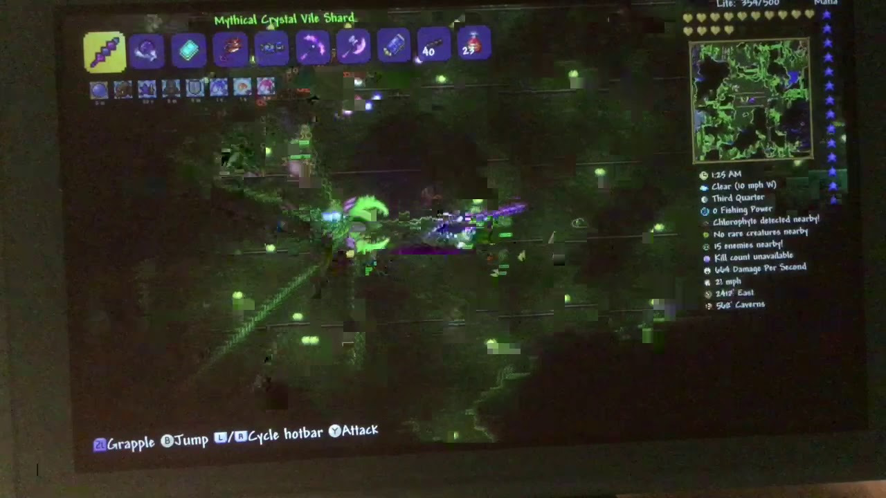 Beating Plantera with the crystal vileshard