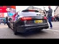 Loud audi rs6 wmiltek straight pipes exhaust  insane redline revs  c63 burnout