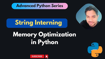 String Interning() in Python | Memory Optimization in Python | Advanced Python Series #python
