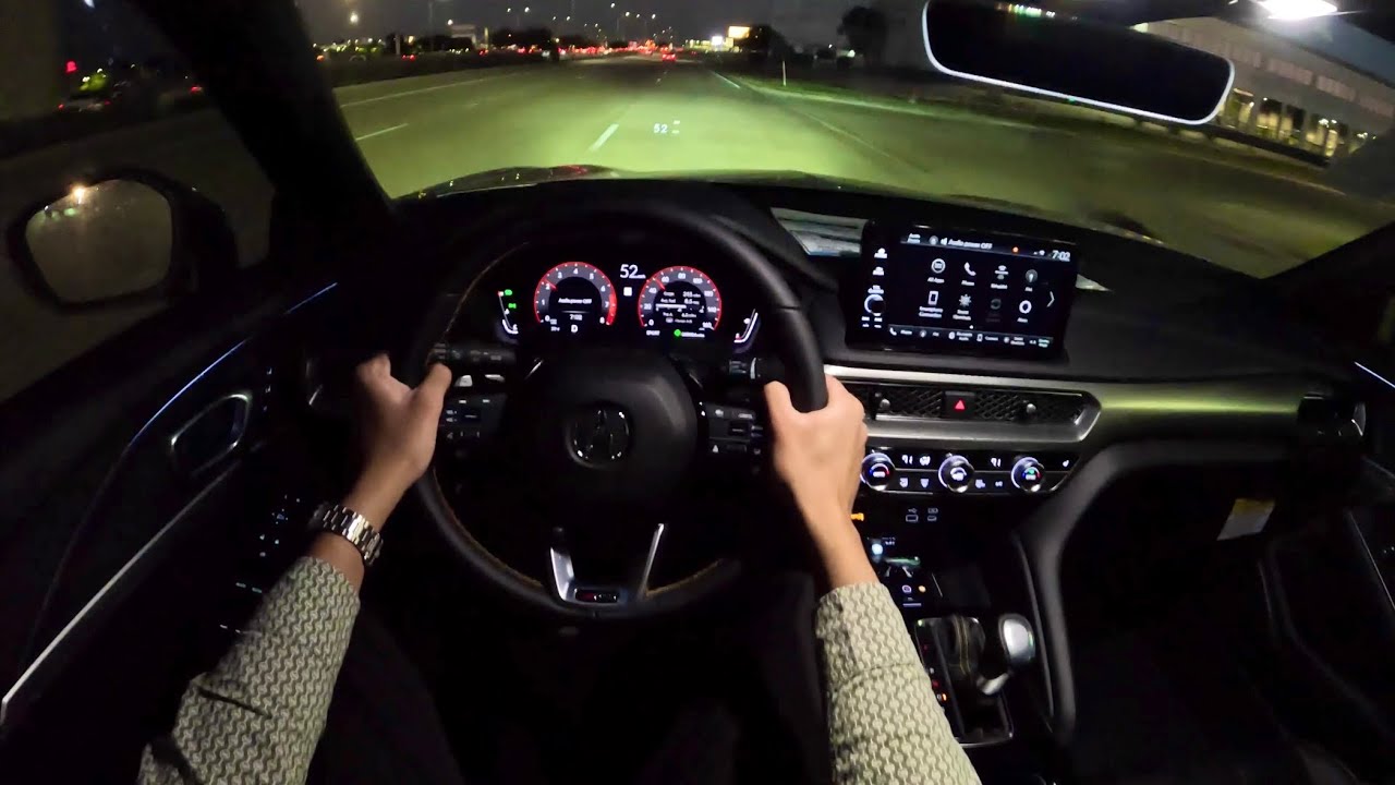 Acura Integra A-Spec Tech 2026 года — ночной заезд от первого лица
